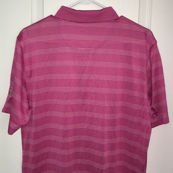 Pink & White 1946 Cedarbrook Country Club Elkin North Carolina golf shirt L slim - Picture 4 of 4